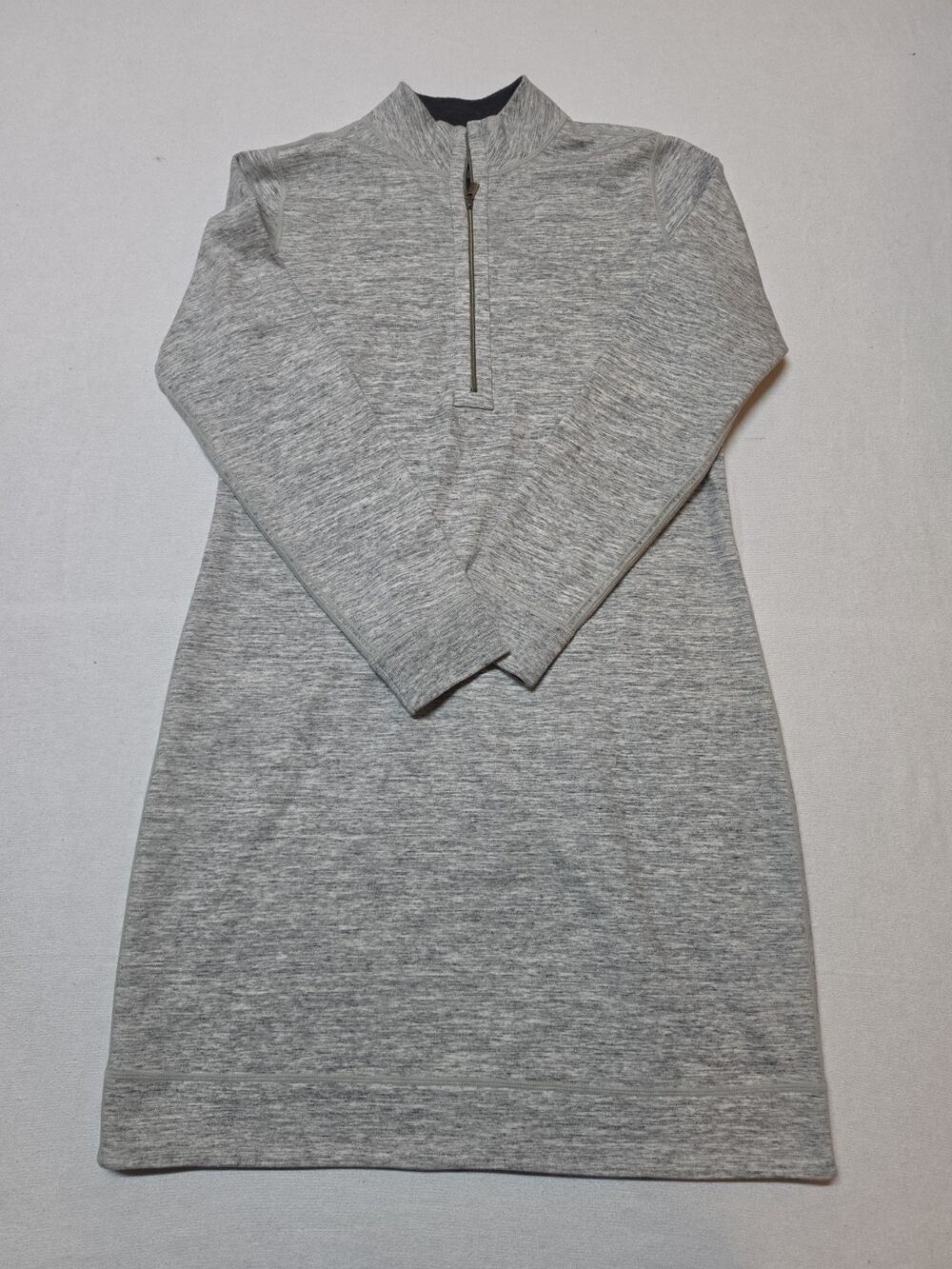 Tommy Bahama Women’s Reversible Sweatshirt Dress Size M Gray 1/4 Zip